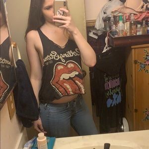 Rolling Stones x forever 21 tank top